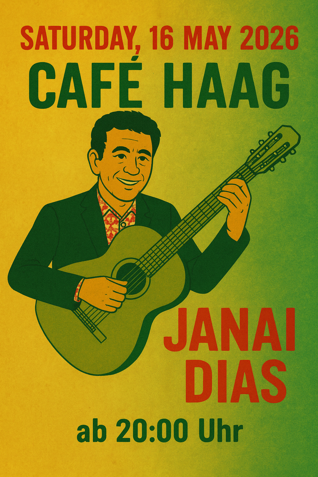 Janai Dias spielt live im Cafe Haag