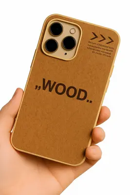 Stylish wooden phone case