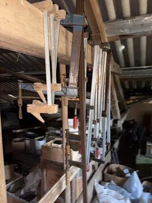 Wood and metal clamps — stock clearance
