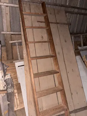 Wooden ladder — approx. 2 metres